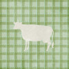 Farm Cow on Plaid Poster Print by Elizabeth Medley - Item # VARPDX10673E