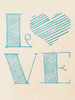 Love Blue Heart Poster Print by SD Graphics Studio - Item # VARPDX11155AE