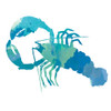 Watercolor Lobster in Teal Poster Print by Julie DeRice - Item # VARPDX10748F