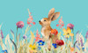 Amongst the Flowers on Teal I Poster Print by Lanie Loreth - Item # VARPDX13142D