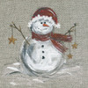 Linen Snowman I Poster Print by Carol Robinson - Item # VARPDX19304
