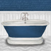 Deep Blue Nautical Bath I Poster Print by Elizabeth Medley - Item # VARPDX13317A
