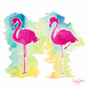 Sunset Flamingo Poster Print by Nola James - Item # VARPDX12124B