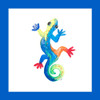 Watercolor Gecko Square I Poster Print by Julie DeRice - Item # VARPDX13288F