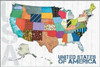 US Map Kids Poster Print by Lauren Gibbons - Item # VARPDXGLRC126A