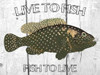 Live To Fish Poster Print by Sheldon Lewis - Item # VARPDXSLBRC254A