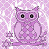 Lilac Patterened Owl Poster Print by Kimberly Allen - Item # VARPDXKASQ055A