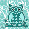 Teal Patterened Owl Poster Print by Kimberly Allen - Item # VARPDXKASQ055B
