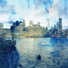 My Magical New York Poster Print by Sheldon Lewis - Item # VARPDXSLBSQ291A