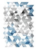 Blue Silver Triangles Mates Poster Print by OnRei - Item # VARPDXONRC048B4