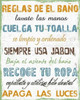Spanish Bath Rules Poster Print by Sheldon Lewis - Item # VARPDXSLBRC234C