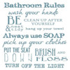 Bathroom Rules White Poster Print by Taylor Greene - Item # VARPDXTGSQ164B2