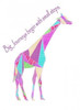 Colorpoly Giraffe Big Journeys Poster Print by Pam Varacek - Item # VARPDXPV3RC029A2