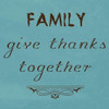 Family Give Thanks Together Poster Print by Sheldon Lewis - Item # VARPDXSLBSQ242B
