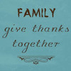 Family Give Thanks Together Poster Print by Sheldon Lewis - Item # VARPDXSLBSQ242B