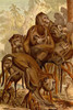 Monkey Family.  High quality vintage art reproduction by Buyenlarge.  One of many rare and wonderful images brought forward in time.  I hope they bring you pleasure each and every time you look at them. Poster Print by F.W.  Kuhnert - Item # VARBLL05