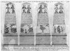 Stamp Act Repeal, 1766. /Npaul Revere'S Engraving Of The Four Sides Of An Obelisk Erected In Boston By The Sons Of Liberty To Celebrate The Repeal Of The Stamp Act In 1766. The 16 Portraits Are Of Englishmen Instrumental In The Repeal. Poster Print b