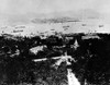 Hong Kong: Peak Tramway. /Na Peak Tram Making Its Proceeding Up The Steep Slopes To The Peak On Hong Kong Island, China. In The Background Is Victoria Harbor And A Sparsely Developed Kowloon Peninsula. Photograph, 1900. Poster Print by Granger Collec