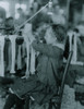 All these are workers in the Cherokee Hosiery Mill, Rome, Ga. Noon, April 10, 1913. The youngest are turners and loopers. Other Hosiery Mills around here employ children of 8 and 9 years. Some of these appear to be as young. Poster Print - Item # VAR