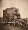 Crimean War: Darkroom, 1855. /Nroger Fenton'S Photographic Darkroom On Wheels Which Was Used In The Crimean War, The First War To Be Photographed. Marcus Sparling, Fenton'S Assistant, Is Pictured. Photograph, 1855. Poster Print by Granger Collection