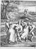 Dancing Mania, 1642. /Ntwo Groups Of Epileptics. Copper Engraving, 1642, By Henrick Hondius After Peter Bruegel The Elder, From The Series, 'Deux Groups De Paysans De La Suite Du Pelerinage De Epileptiques.' Poster Print by Granger Collection - Item