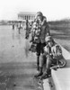 Ice Skaters. /Ntwo Women Identified As Celene Dupuy And Abbey Jackson (Seated) Wearing Ice Skates, Posing At The Reflecting Pool, With The Lincoln Memorial In The Background, Washington, D.C. Photograph, Early 20Th Century. Poster Print by Granger Co