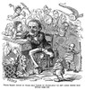 Samuel J. Tilden (1814-1886). /Nsamuel Jones Tilden. American Political Leader. Cartoon From An American Newspaper Of August 1876. 'Uncle Sammy Trying To Write That Letter Of Acceptance. A Few Things That Would Come Up!.' Poster Print by Granger Coll