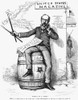 Terence Vincent Powderly /N(1849-1924). American Labor Leader. 'What'S In A Name?' Cartoon, 1886, By Thomas Nast, Portraying Terence Powderly Of The Knights Of Labor As Sitting Atop A Cask Of Gunpowder. Poster Print by Granger Collection - Item # VAR