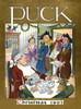 Illustration shows a scene in a dining room where a man is sitting at a table eating, a woman has opened a door and three men stand in the doorway, singing Christmas carols.  Glackens, L. M., 1866-1933, artist Poster Print by Louis M. Glackens - Item Illustration shows a scene in a dining room where a man is sitting at a table eating, a woman has opened a door and three men stand in the doorway, singing Christmas carols.  Glackens, L. M., 1866-1933, artist Poster Print by Louis M. Glackens - Item