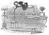 Robert Houdin (1805-1871). /Nfrench Magician. Houdin'S Son, Eugene, Performing In His Father'S Famous Illusion, "Suspension Ethereenne, Suspended Equilibrium By Atmospheric Air, Through The Action Of Concentrated Ether": Contemporary Engraving. Poste
