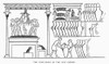 Egypt: Winemaking. /Nwinemakers In Ancient Egypt Pressing The Grapes And Storing The Wine. To The Top Right Is A Small Temple To The Goddess Of The Harvest. Drawing After An Theban Tomb Painting From The New Kingdom (1580-1090 B.C.) Poster Print by G