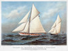 America'S Cup, 1883. /Nthe American Winner, 'Vigilant' With The British Challenger 'Valkyrie' In The Eighth International Race For The America'S Cup On October 7Th, 9Th & 13Th, 1883. Color Lithograph By Currier & Ives, C1883. Poster Print by Granger America'S Cup, 1883. /Nthe American Winner, 'Vigilant' With The British Challenger 'Valkyrie' In The Eighth International Race For The America'S Cup On October 7Th, 9Th & 13Th, 1883. Color Lithograph By Currier & Ives, C1883. Poster Print by Granger