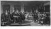 Declaration Of Independence. /Nsigning Of The Declaration Of Independence At Independence Hall In Philadelphia, Pennsylvania, 4 July 1776. Photogravure, French, Late 19Th Century, After A Painting, C1873, By Charles �douard Armand-Dumaresq. Poster Pr