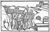 Burial Of Jacob. /Nthe Sons Of Jacob Burying Their Father In The Cave Of Machpelah In The Land Of Canaan, Next To The Graves Of Abraham, Sarah, Isaac, Rebekah, And Leah (Genesis 50: 1-13). Woodcut From The Cologne Bible, 1478-80. Poster Print by Gran