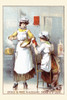 Victorian trade card for Steel & Price Manufacturers of St. Louis.  Multiple products are represented on this card showing two ladies in the kitchen mixing a bowl with the Dr. Price's Cream Baking Powder. Poster Print by unknown - Item # VARBLL058739