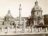 Rome: Forum Of Trajan. /Nview Of The Ruins Of The Forum Of Trajan (Foreground), Trajan'S Column (Center), The Church Of Santa Maria Di Loreto (Left), And The Church Of Sacro Nome Di Maria (Right) In Rome, Italy. Photograph, Late 19Th Century. Poster