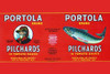 Original can label for pilchards in tomato sauce sold under the Portola brand name.  Gaspar de Portol_ Rovira was a Spanish soldier, governor of Baja and Alta California, explorer and founder of San Diego and Monterey. Poster Print by unknown - Item
