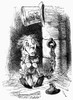 Carroll: Looking Glass. /Nthe King'S Messenger Sitting In A Jail Cell For A Crime He Has Not Yet Committed. Wood Engraving After Sir John Tenniel For The First Edition Of Lewis Carroll'S 'Through The Looking Glass,' 1872. Poster Print by Granger Coll