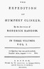 Tobias Smollett Title Page. /Ntitle Page Of The First Volume Of The First Edition Of Tobias Smollett'S 'The Expedition Of Humphry Clinker,' London, England, 1771 (Printed On The Title Page In Error As 1671). Poster Print by Granger Collection - Item