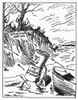 Wilson: League Of Nations. /N'Pilgrim Landing In America, 1919.' American Cartoon By Nelson Harding, 1919, Depicting President Woodrow Wilson'S Cherished League Of Nations Met By Republican Hostilities Upon Reaching American Shores. Poster Print by G