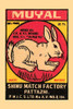 Thousands of companies manufactured matches worldwide and used a variety of fancy labels to make their brand stand out.  The match boxes had unusual topics but some were much prettier than others. Features a rabbit. Poster Print by unknown - Item # V