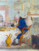 King George Iii Of England. /N'Temperance Enjoying A Frugal Meal.' George Iii (1738-1820), King Of Great Britain And Ireland (1760-1820), Dining With His Consort, Queen Charlotte. Caricature Etching By James Gillray, 1792. Poster Print by Granger Col