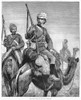 Egypt: British Army, 1884./Nsoldiers Of The Camel Corps For The Nile Expedition To Bring Relief To General Gordon And The British Troops In Khartoum, Sudan. Line Engraving From An English Newspaper Of October 1884. Poster Print by Granger Collection