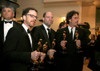 Ethan Coen, Scott Rudin, Joel Coen At The After-Party For Governor'S Ball After-Party - 80Th Annual Academy Awards Oscars Ceremony, The Kodak Theatre, Los Angeles, Ca, February 24, 2008. Photo By Emilio FloresEverett Collection - Item # VAREVC0824FBD