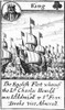 Spanish Armada, 1588. /N'The English Fleet Whereof The Lord Charles Howard Was Lord Admirall And Sir Francis Drake Vice Admirall.' The King Of Clubs From A Deck Of English Playing Cards Depicting The Defeat Of The Spanish Armada, 1588. Poster Print b