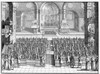 Spanish Inquisition. /Nthe Auto-Da-Fe, The Ceremony Accompanying The Pronouncement Of Judgment By The Spanish Inquisition. Line Engraving From 'Historia Inquisitionis,' By Phillip Van Limborch, 1692. Poster Print by Granger Collection - Item # VARGRC