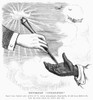 Election Cartoon, 1876. /N'Republican "Civilization."' American Cartoon, 1876, Accusing The Republican Party Of Encouraging Blacks To Intimidate Democrats By Destroying Their Property During That Year'S Presidential Campaign. Poster Print by Granger