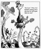 Cartoon: World War Ii. /N'Ho Hum! When He'S Finished Pecking Down That Last Tree He'Ll Quite Likely Be Tired.' American Cartoon By Dr. Seuss (Theodor Geisel) For 'Pm,' 22 May 1941, Critical Of American Isolationism During World War Ii. Poster Print b