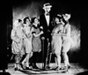 Robert Sherwood (1896-1955). /Namerican Playwright. Photographed By James Abbe, With The Cast Of A Play. Left To Right: Constance Binney, Helen Hayes, June Walker, Sherwood, Margalo Gillmore And Lenore Ulric. Poster Print by Granger Collection - Item