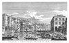 Venice: Grand Canal, 1735. /Nthe Grand Canal In Venice, Italy, Looking South-East From The Palazzo Michiel Dalle Colonne To The Fondaco Dei Tedeschi. Engraving, 1735, By Antonio Visentini After Canaletto. Poster Print by Granger Collection - Item # V